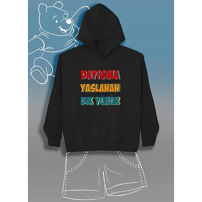 Day�s�na Yaslanan Dik Y�r�r  (�ocuk Kap��onlu)