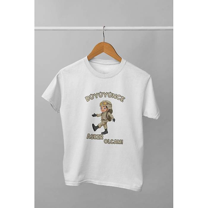 Byynce Asker Olcam ( Erkek ocuk Tirt)