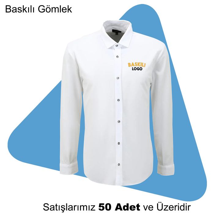 �irket Logolu Bask�l� G�mlek