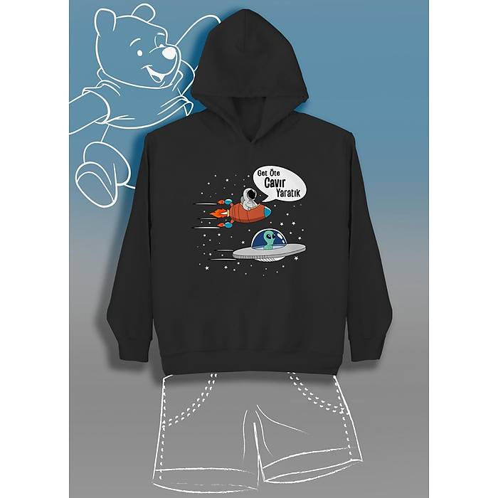 Get �te Cav�r Yarat�k (�niseks �ocuk Kap��onlu)