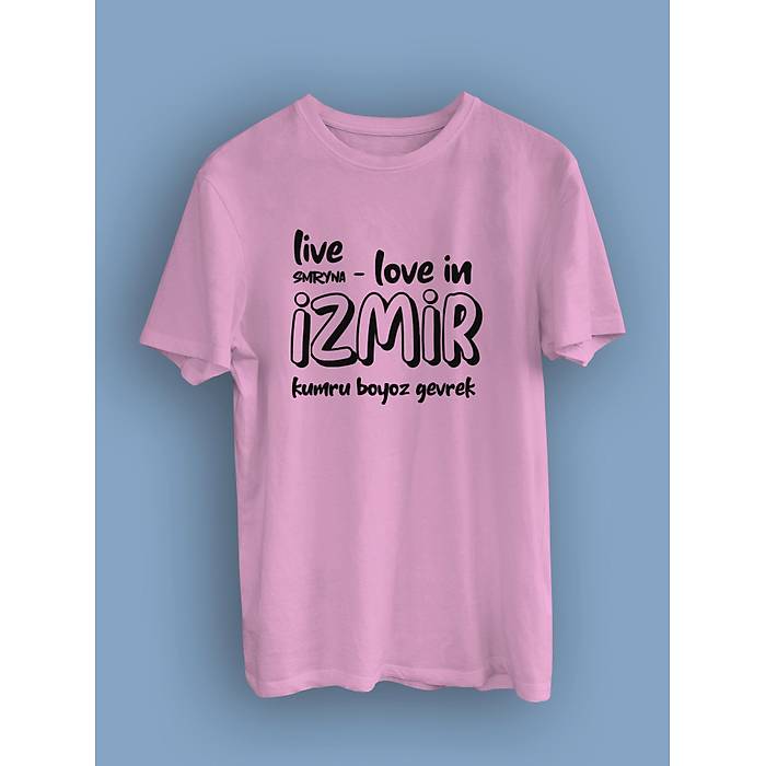 �zmir live Tasar�m� (uniseks ti��rt)