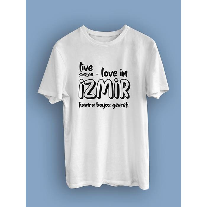 �zmir live Tasar�m� (uniseks ti��rt)