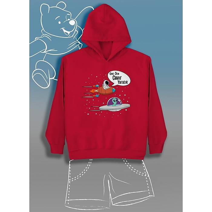 Get �te Cav�r Yarat�k (�niseks �ocuk Kap��onlu)