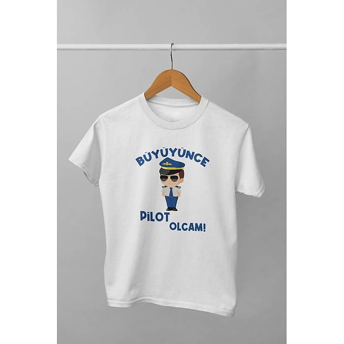 B�y�y�nce Pilot Olcam ( Uniseks �ocuk Ti��rt)