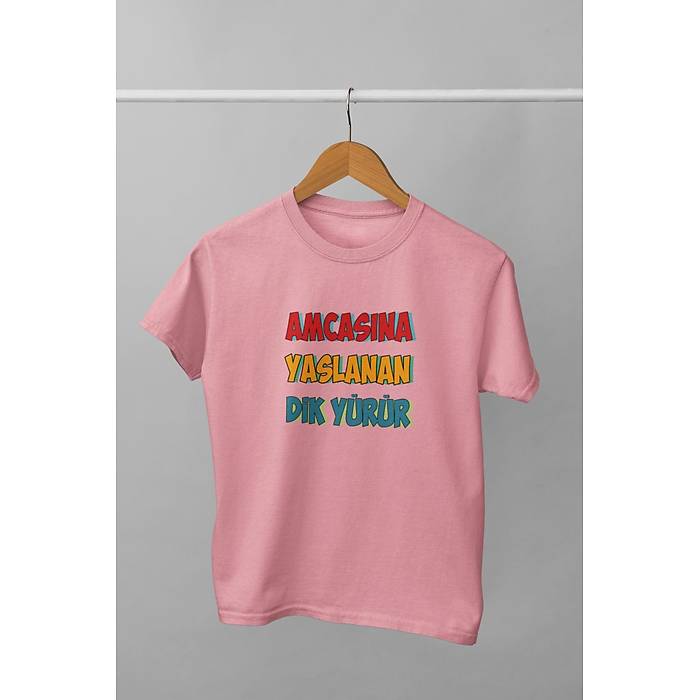 Amcasna Yaslanan Dik Yrr (niseks  ocuk Tirt)