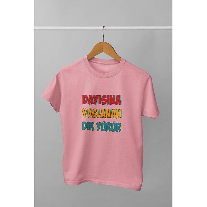 Day�s�na Yaslanan Dik Y�r�r (�niseks  �ocuk Ti��rt)