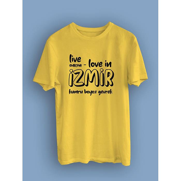 �zmir live Tasar�m� (uniseks ti��rt)