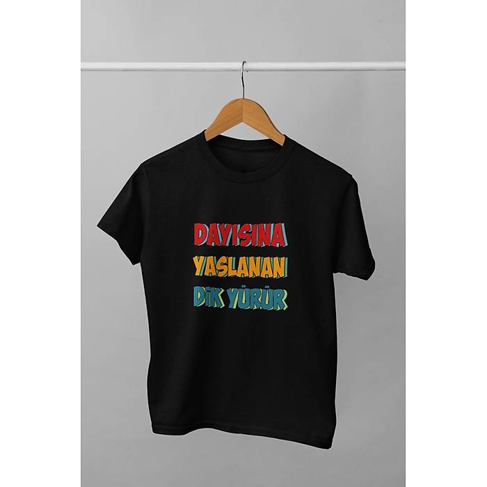 Day�s�na Yaslanan Dik Y�r�r (�niseks  �ocuk Ti��rt)