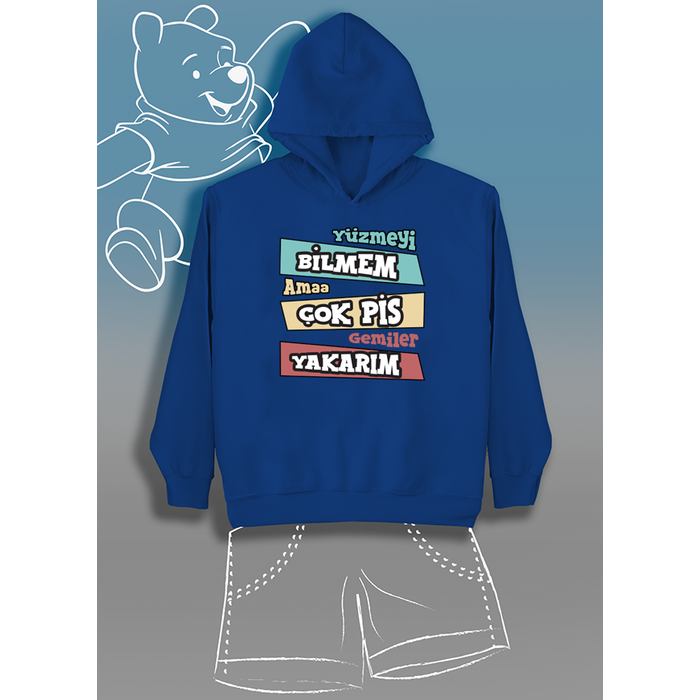 Y�zmeyi Bilmem Ama �ok Pis Gemiler Yakar�m (�ocuk Kap��onlu)