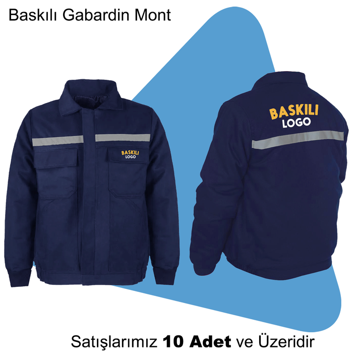 �irket Logolu Gabardin Mont