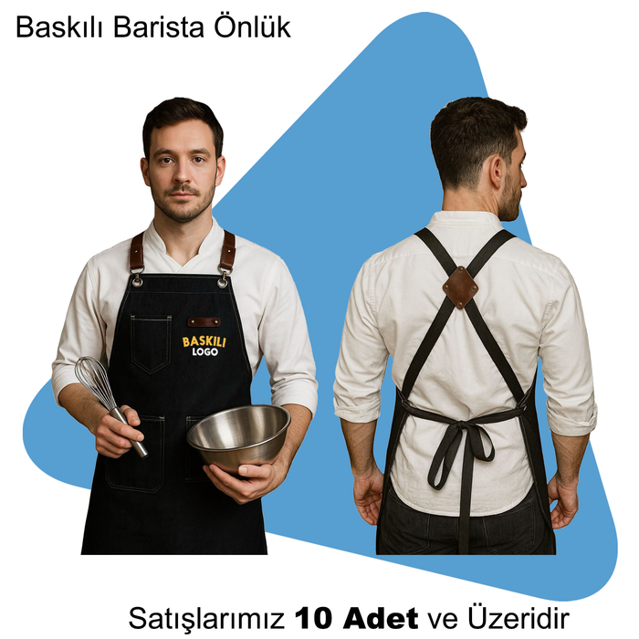 �irket Logolu Bask�l� Barista �nl�k