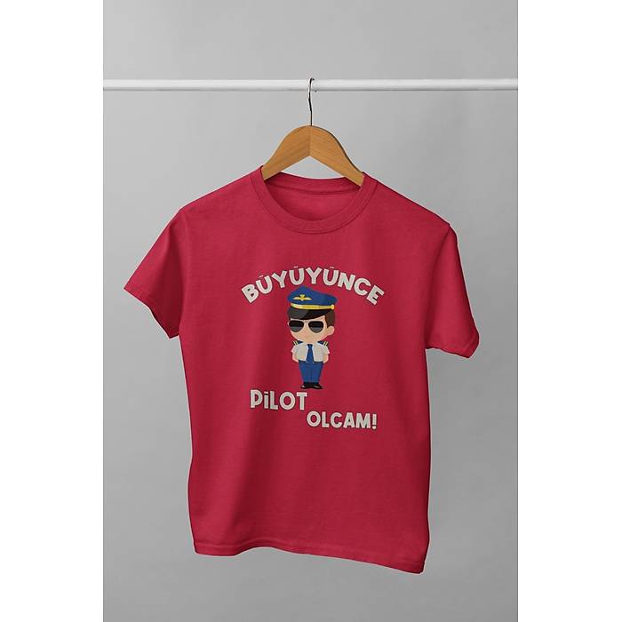 B�y�y�nce Pilot Olcam ( Uniseks �ocuk Ti��rt)
