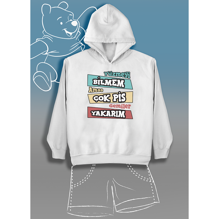 Y�zmeyi Bilmem Ama �ok Pis Gemiler Yakar�m (�ocuk Kap��onlu)