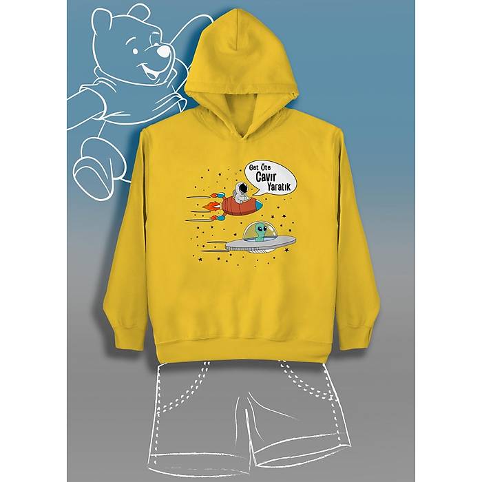 Get �te Cav�r Yarat�k (�niseks �ocuk Kap��onlu)