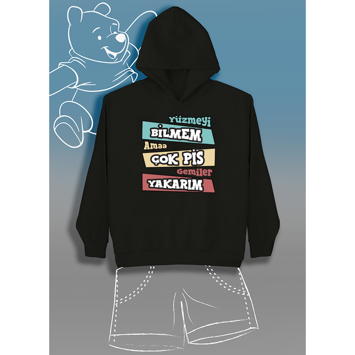 Y�zmeyi Bilmem Ama �ok Pis Gemiler Yakar�m (�ocuk Kap��onlu)