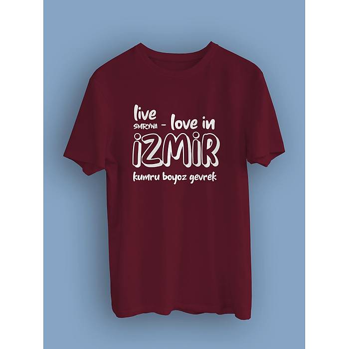 �zmir live Tasar�m� (uniseks ti��rt)