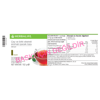 Herbalife Bitkisel Konsantre ay 102gr