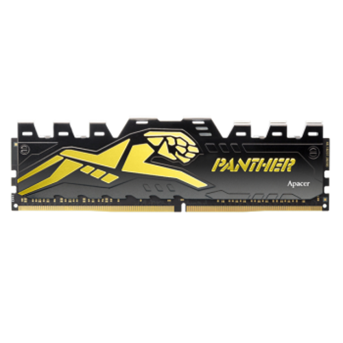Apacer Panther Black-Gold 16GB (2x8GB) 3200Mhz CL16 DDR4 Gaming Ram (AH4U16G32C28Y7GAA-2)