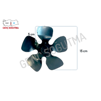 Buzdolab Fan Pervanesi - 15 cm. Siyah - Plastik
