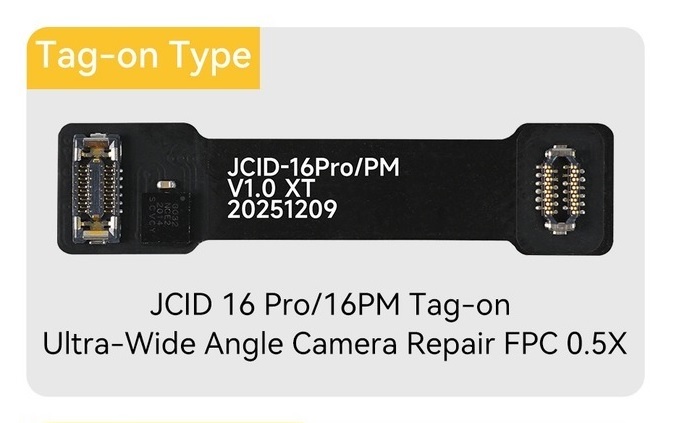 JC iPhone 16Pro/16ProMax Ultra Wide Angle Camera Repair FPC (Tag-on) (0.5X Kameralar için)