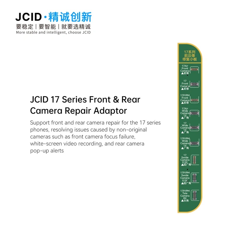 JC iPhone 17 Serisi Front ve Rear Kamera Repair Adaptor