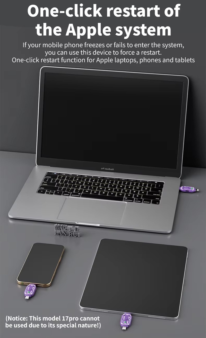 Lanrui V587 Lightning + Type-C Mühendislik Kutusu, DFU / Kurtarma / Samsung İndirme Modlarına Giriş İçin