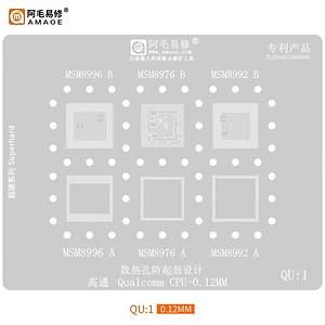 Kapsaml� ��lemci Kal�p Seti (Qualcomm / MediaTek / Exynos / Kirin) (Amaoe M�knat�sl� Tabla ve Ped Seti ile birlikte g�nderilir!) (48 Adet Kal�p)