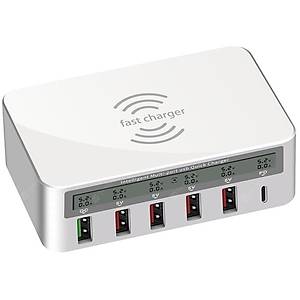 USB Fast Charger Qualcomm 3.0 (Kablosuz �arj) (6 ��k��l�) WLX-818F