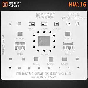 Amaoe HW 16 / QFM2340 / 9902-11 / BGA297 / BGA254 /  QPM5577 / WCN6750 / SDR735 / SM7325 / PM7325 / PM7350C / PM7325B / 778G / SM7325 CPU / 50 / 50 Pro