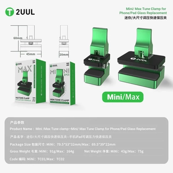 2UUL TC02 MAX Tune Clamp Ayarlanabilir Ekran ve Arka Cam Presleme Mandal� (MAX) (Sadece g�rseldeki b�y�k(MAX) olan klips g�nderilecektir, k���k(mini) olan ayr� sat�lmaktad�r)