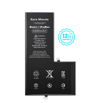 KARA MANDA iPhone 11 Pro Max Batarya (4580 mAh) (1 Yl Garanti)