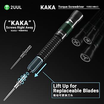 2UUL KaKa Torklu Tornavida Seti (Pentalobe 0.8mm / Philips 1.5mm / Tri-point 0.6mm)