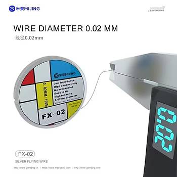 Mijing FX-02 Yol ekme Teli (0.02mm / 100M)