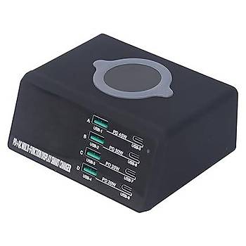 WLX X9D 8 Portlu USB Charger (Type-c Port) (115W)
