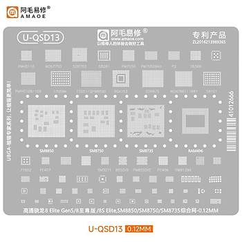 Kapsaml� ��lemci Kal�p Seti (Qualcomm / MediaTek / Exynos / Kirin) (Amaoe M�knat�sl� Tabla ve Ped Seti ile birlikte g�nderilir!) (48 Adet Kal�p)