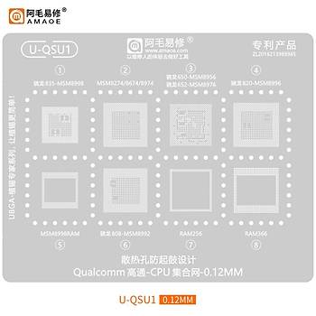 Qualcomm ��lemci Kal�p Seti (Amaoe M�knat�sl� Tabla ve Ped Seti ile birlikte g�nderilir!) (19 Adet Kal�p)