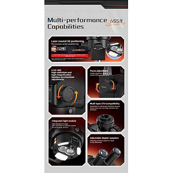 Qianli Gorilla 6558x Mikroskop (Paket i�eri�indeki mekanizma led ���k,lens ve UV ����� kapsamaktad�r. Termal kamera kullan�m� i�in ekstra aparat sat�n al�nmal�d�r.)