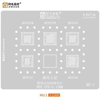 Kapsaml� ��lemci Kal�p Seti (Qualcomm / MediaTek / Exynos / Kirin) (Amaoe M�knat�sl� Tabla ve Ped Seti ile birlikte g�nderilir!) (48 Adet Kal�p)