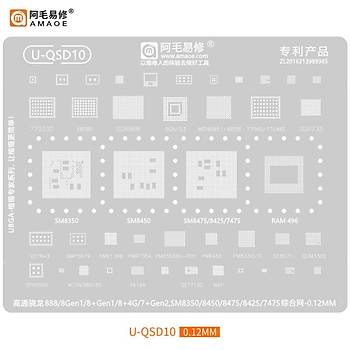Kapsaml� ��lemci Kal�p Seti (Qualcomm / MediaTek / Exynos / Kirin) (Amaoe M�knat�sl� Tabla ve Ped Seti ile birlikte g�nderilir!) (48 Adet Kal�p)