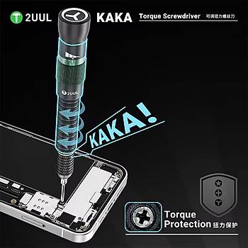 2UUL KaKa Torklu Tornavida Seti (Pentalobe 0.8mm / Philips 1.2mm ve 1.5mm / Tri-point 0.6mm)