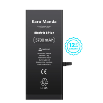 KARA MANDA iPhone 6P Batarya (3700 mAh) (1 Yl Garanti)