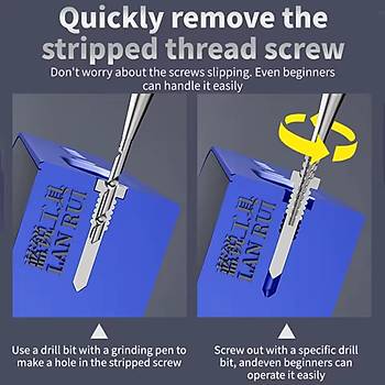 Lanrui U8S Dramel U Seti (Yalama vidalar iin)