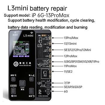 Luban L3 Mini Programmer (6-13PM Batarya / X-14PM Face id / 8-14PM Light-sensitive Bord / XS-14PM Kamera-LIDAR Bord)