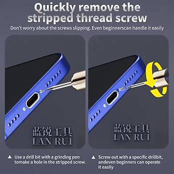 Lanrui U8S Dramel U Seti (Yalama vidalar iin)