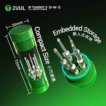 2UUL SD25 iPhone Tornavida U� Seti (5 adet u�)
