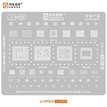 Kapsaml� ��lemci Kal�p Seti (Qualcomm / MediaTek / Exynos / Kirin) (Amaoe M�knat�sl� Tabla ve Ped Seti ile birlikte g�nderilir!) (48 Adet Kal�p)