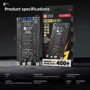 YCS DC25 Batarya �oklama Bordu (iPhone & Android) (iPhone 6-17PM aras� modelleri destekler)