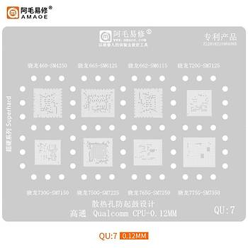 Kapsaml� ��lemci Kal�p Seti (Qualcomm / MediaTek / Exynos / Kirin) (Amaoe M�knat�sl� Tabla ve Ped Seti ile birlikte g�nderilir!) (48 Adet Kal�p)