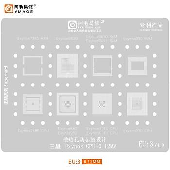 Kapsaml� ��lemci Kal�p Seti (Qualcomm / MediaTek / Exynos / Kirin) (Amaoe M�knat�sl� Tabla ve Ped Seti ile birlikte g�nderilir!) (48 Adet Kal�p)