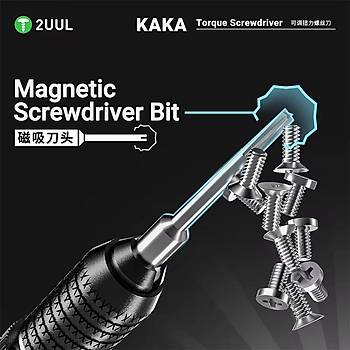 2UUL KaKa Torklu Tornavida Seti (Pentalobe 0.8mm / Philips 1.2mm ve 1.5mm / Tri-point 0.6mm)